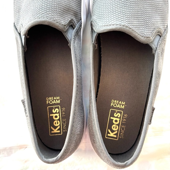 Keds sneakers double decker Gray Slip-On Shoes SZ 9 Worn 1X Indoors - Picture 11 of 14